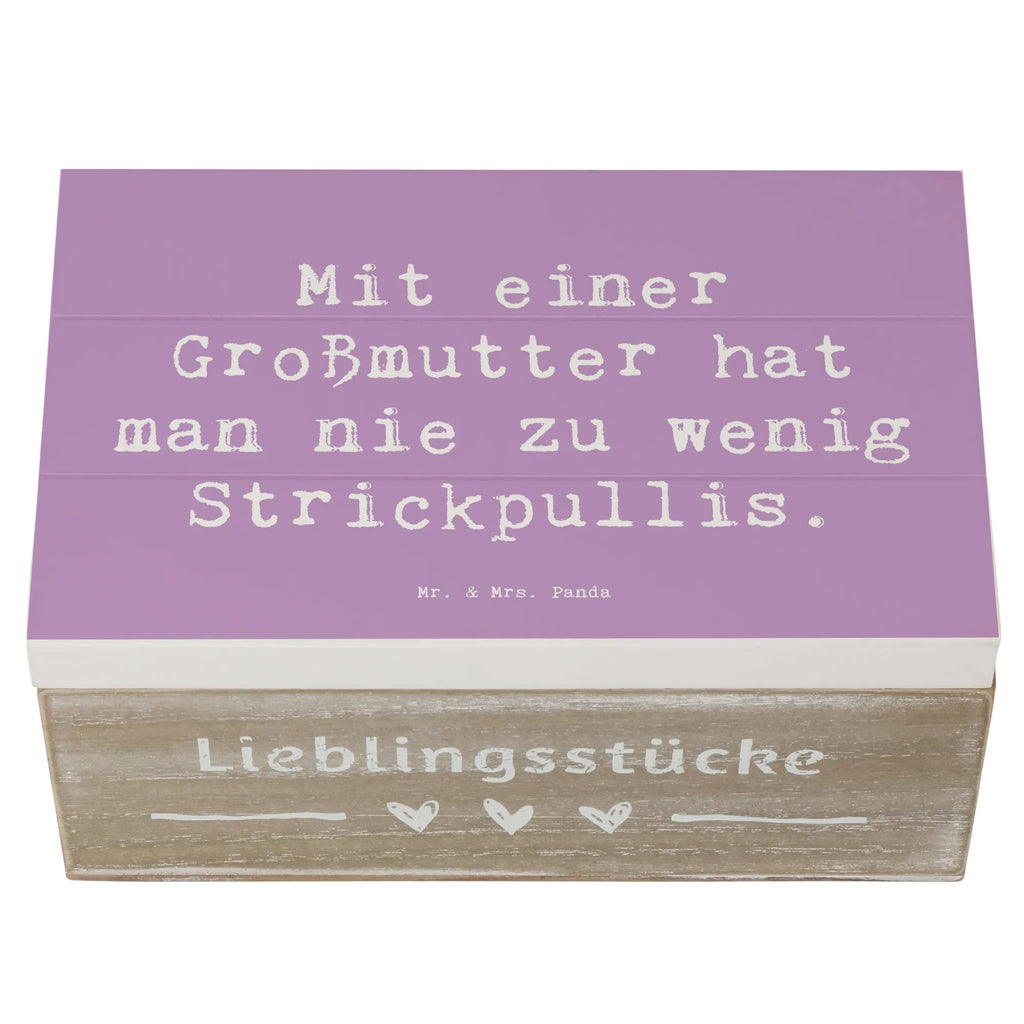 Holzkiste Spruch Großmutter Strickpullis Schatzkiste, Truhe, Aufbewahrungsbox, Kiste, Erinnerungskiste, Geschenkdose, Erinnerungsbox, Geschenkbox, Dekokiste, Holzkiste, Schatulle, XXL, Familie, Vatertag, Muttertag, Bruder, Schwester, Mama, Papa, Oma, Opa
