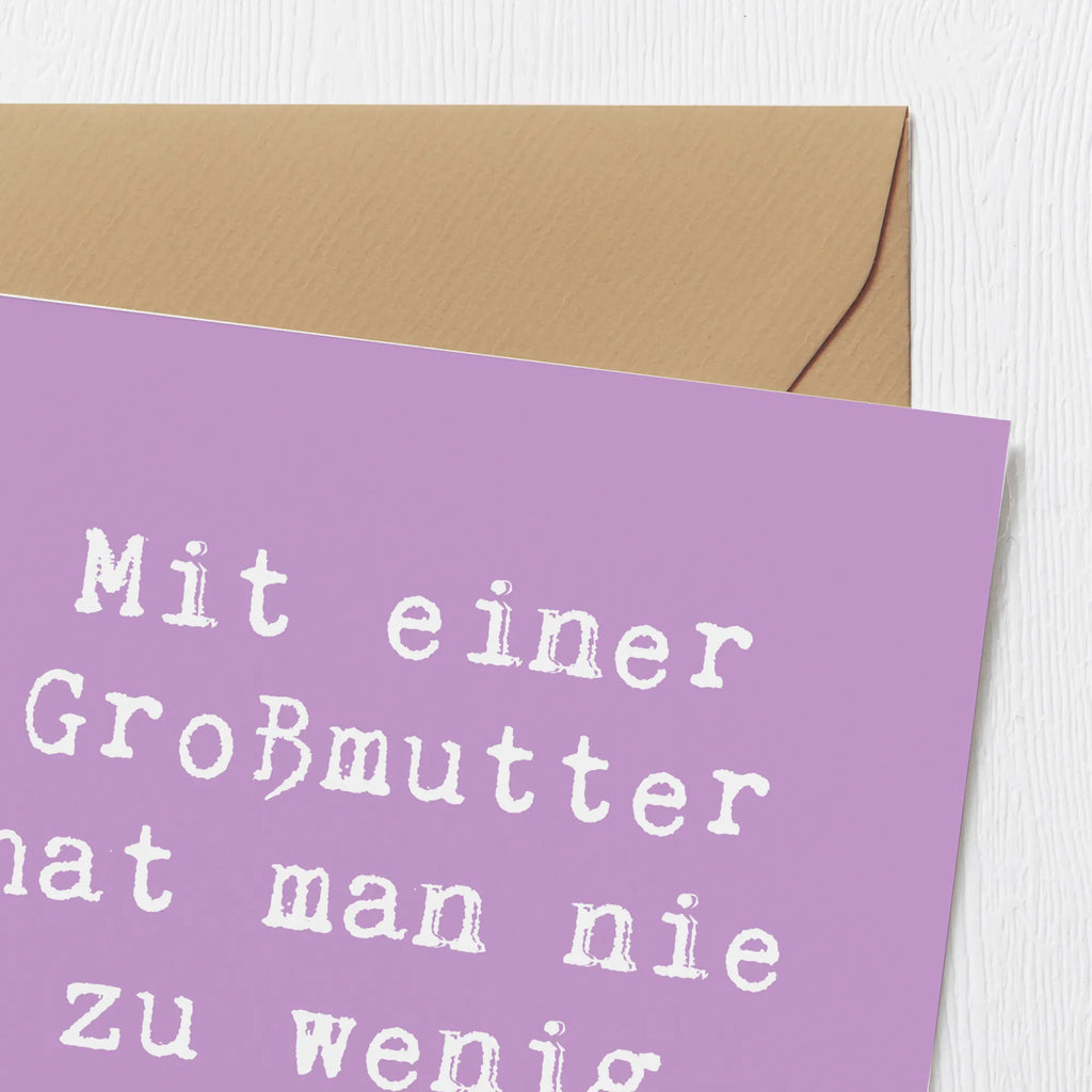 Deluxe Karte Spruch Großmutter Strickpullis Karte, Einladungskarte, Grußkarte, Hochwertige Klappkarte, Hochwertige Grußkarte, Geburtstagskarte, Klappkarte, Glückwunschkarte, Hochzeitskarte, Familie, Vatertag, Muttertag, Bruder, Schwester, Mama, Papa, Oma, Opa