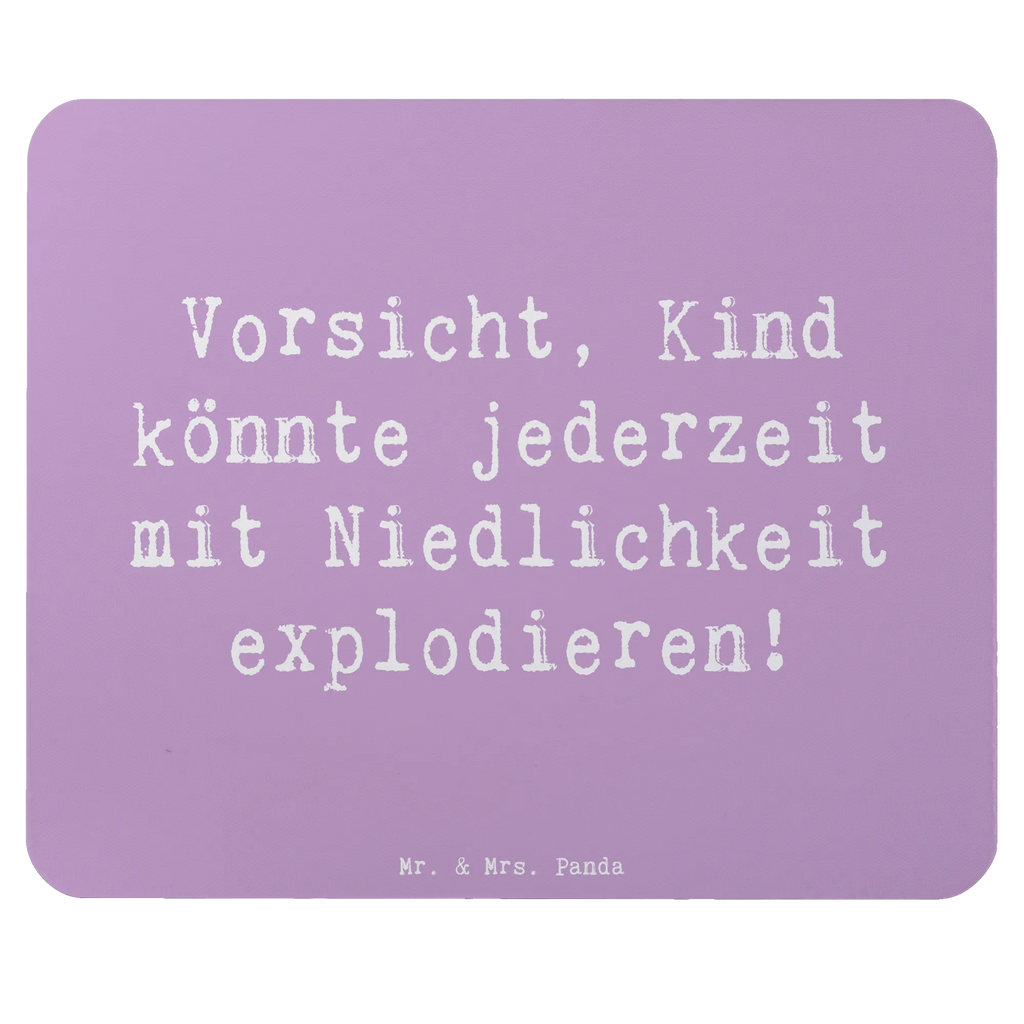Mouse mat Saying Vorsicht, Kind könnte jederzeit mit Niedlichkeit explodieren! Büroausstattung, Mousepad, Mauspad, Computer zubehör, Einzigartiges Mauspad, Designer Mauspad, Arbeitszimmer, PC Zubehör, Mausunterlage, Mauspad Büro, Familie, Vatertag, Muttertag, Bruder, Schwester, Mama, Papa, Oma, Opa