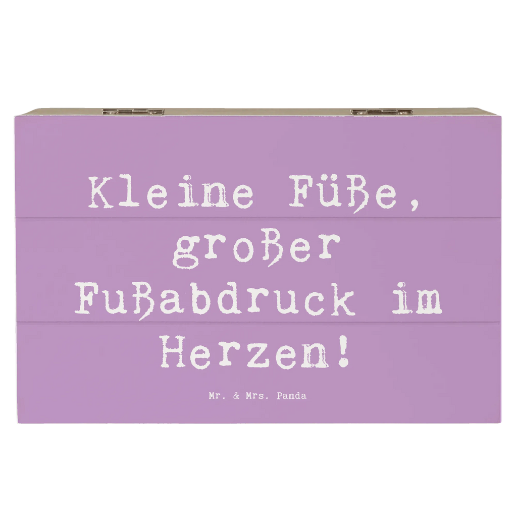 Holzkiste Spruch Kind Fußabdruck Dekokiste, Truhe, Geschenkdose, Schatulle, Erinnerungsbox, Geschenkbox, Erinnerungskiste, Aufbewahrungsbox, XXL, Schatzkiste, Kiste, Holzkiste, Familie, Vatertag, Muttertag, Bruder, Schwester, Mama, Papa, Oma, Opa