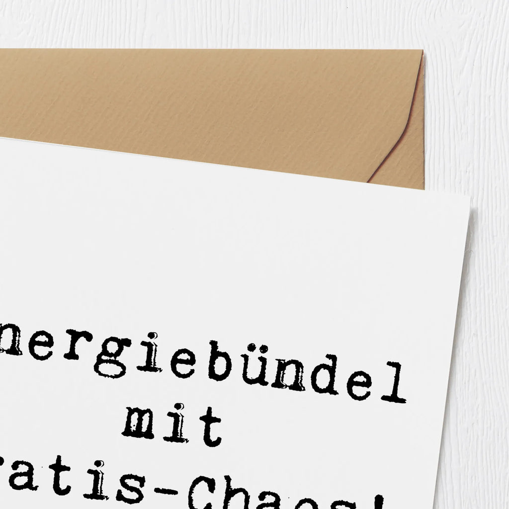 Deluxe Karte Spruch Kinder Energiebündel Glückwunschkarte, Klappkarte, Karte, Geburtstagskarte, Hochwertige Grußkarte, Grußkarte, Hochwertige Klappkarte, Einladungskarte, Hochzeitskarte, Familie, Vatertag, Muttertag, Bruder, Schwester, Mama, Papa, Oma, Opa