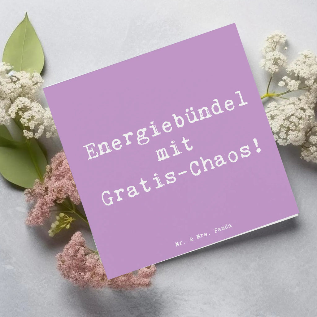 Deluxe Karte Spruch Kinder Energiebündel Glückwunschkarte, Klappkarte, Karte, Geburtstagskarte, Hochwertige Grußkarte, Grußkarte, Hochwertige Klappkarte, Einladungskarte, Hochzeitskarte, Familie, Vatertag, Muttertag, Bruder, Schwester, Mama, Papa, Oma, Opa