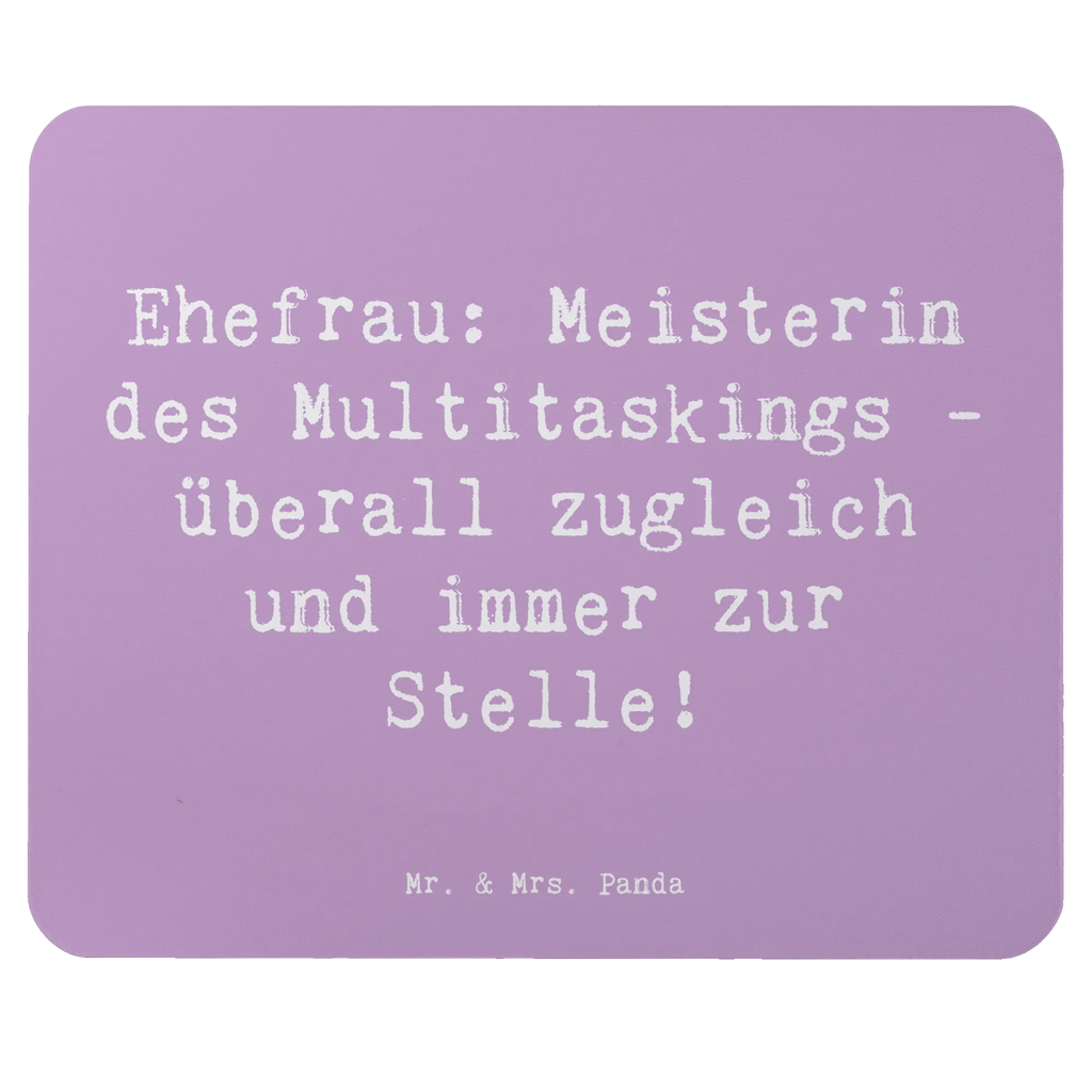 Mouse mat Saying Ehefrau: Meisterin des Multitaskings - überall zugleich und immer zur Stelle! Büroausstattung, Mausunterlage, Arbeitszimmer, Mauspad Büro, Mauspad, Mousepad, Designer Mauspad, Einzigartiges Mauspad, PC Zubehör, Computer zubehör, Familie, Vatertag, Muttertag, Bruder, Schwester, Mama, Papa, Oma, Opa
