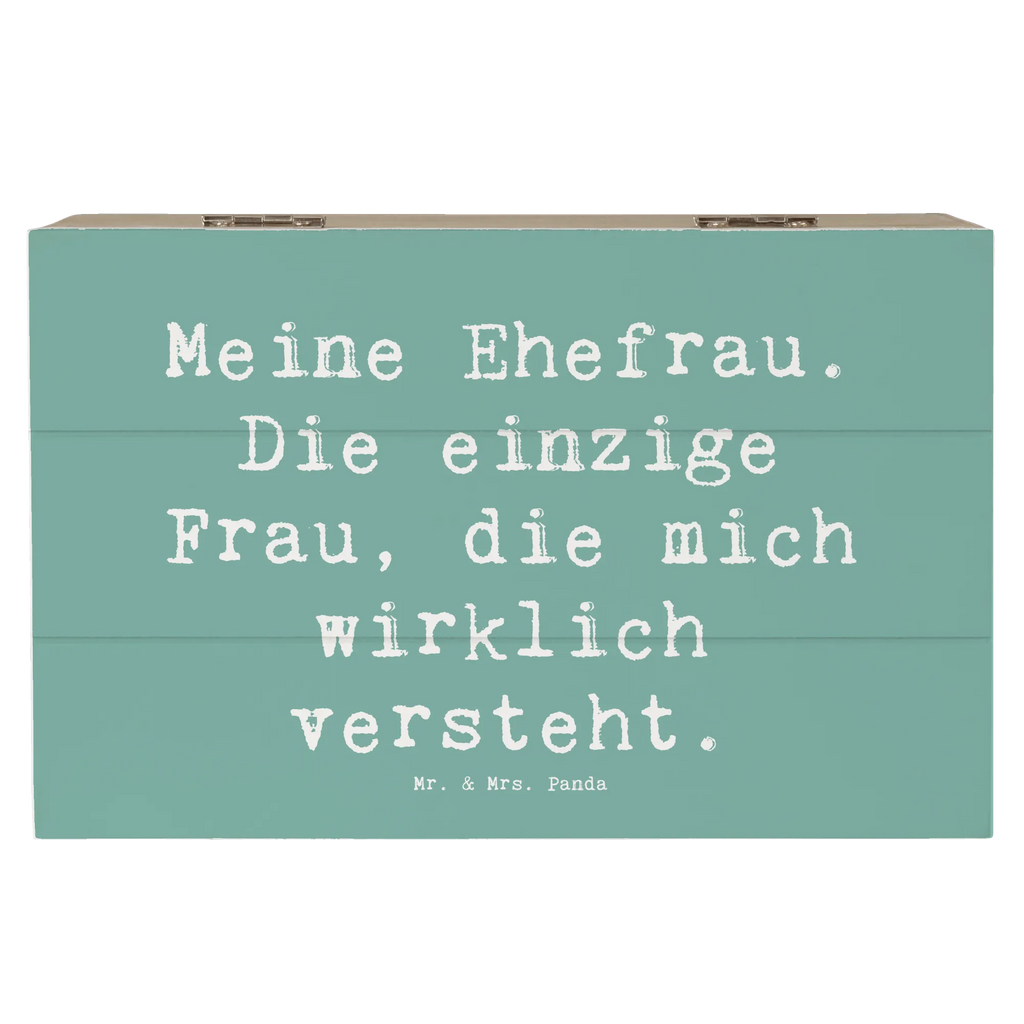 Wooden chest Saying Meine Ehefrau. Die einzige Frau, die mich wirklich versteht. Schatzkiste, Dekokiste, Geschenkdose, Aufbewahrungsbox, Kiste, Holzkiste, Schatulle, Geschenkbox, Erinnerungskiste, XXL, Erinnerungsbox, Truhe, Familie, Vatertag, Muttertag, Bruder, Schwester, Mama, Papa, Oma, Opa