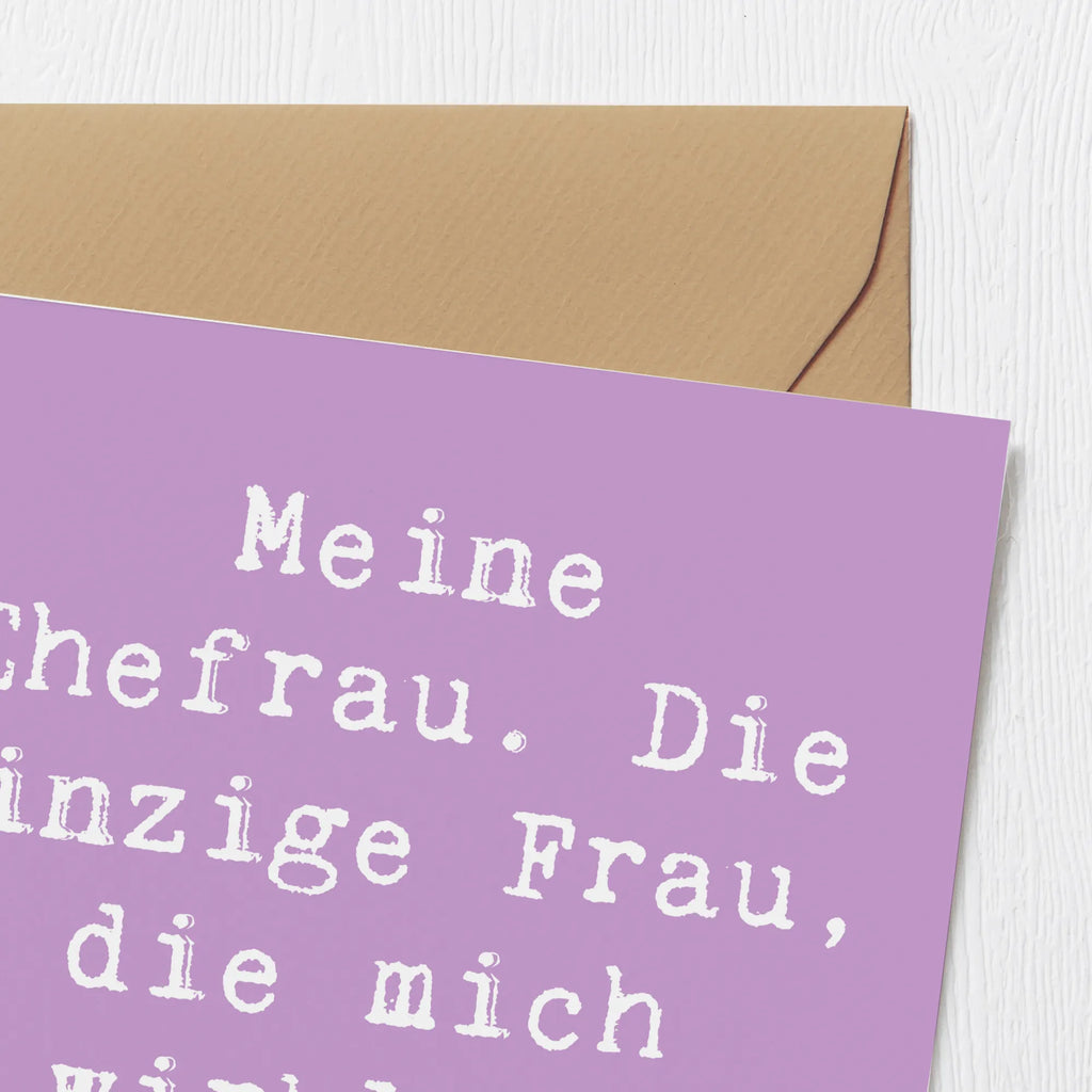 Deluxe Karte Spruch Ehefrau Verständnis Karte, Einladungskarte, Glückwunschkarte, Klappkarte, Hochzeitskarte, Grußkarte, Geburtstagskarte, Hochwertige Klappkarte, Hochwertige Grußkarte, Familie, Vatertag, Muttertag, Bruder, Schwester, Mama, Papa, Oma, Opa