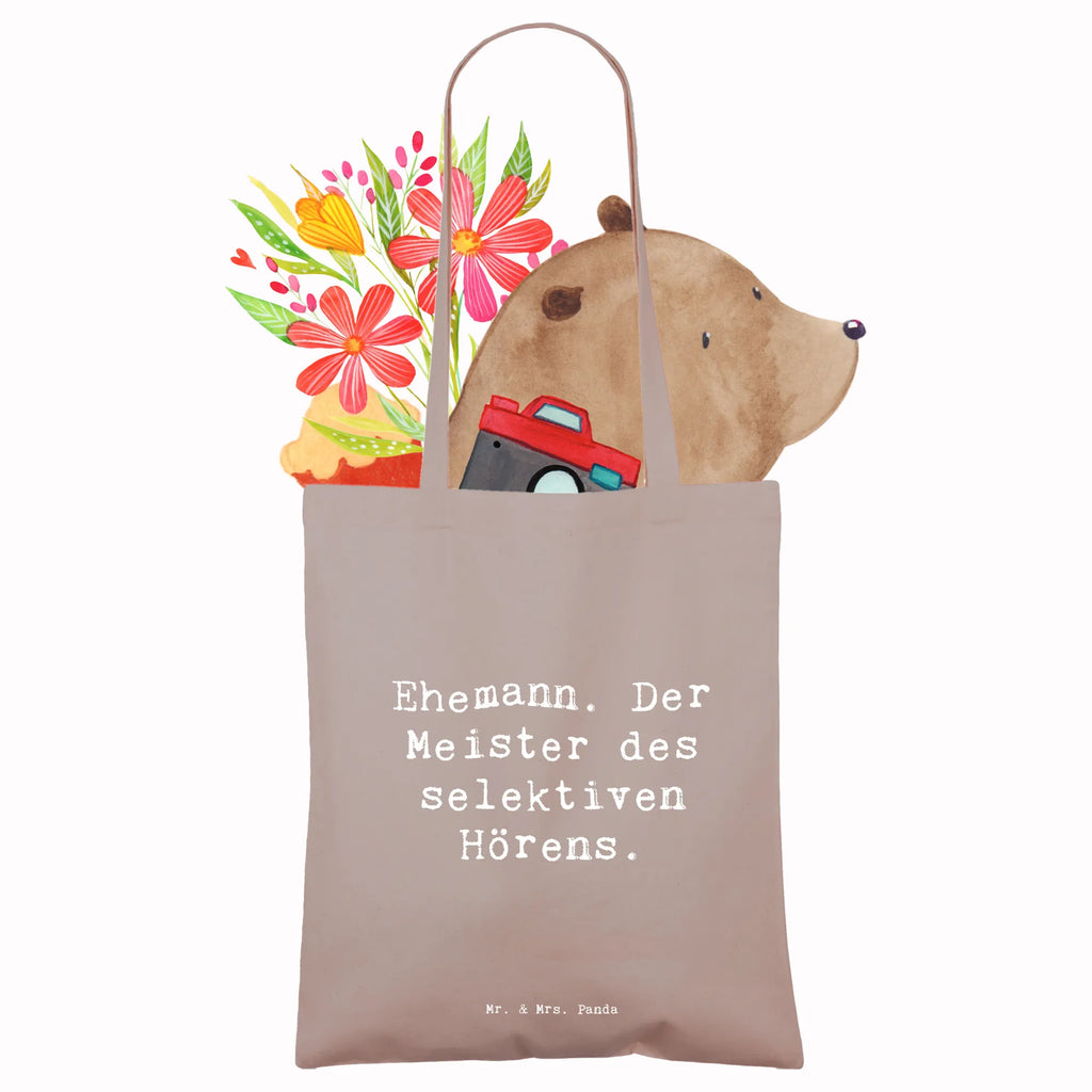 Tote bag Saying Ehemann. Der Meister des selektiven Hörens. Beuteltasche, Beutel, Einkaufstasche, Jutebeutel, Stoffbeutel, Tasche, Shopper, Umhängetasche, Strandtasche, Schultertasche, Stofftasche, Tragetasche, Badetasche, Jutetasche, Einkaufstüte, Laptoptasche, Familie, Vatertag, Muttertag, Bruder, Schwester, Mama, Papa, Oma, Opa