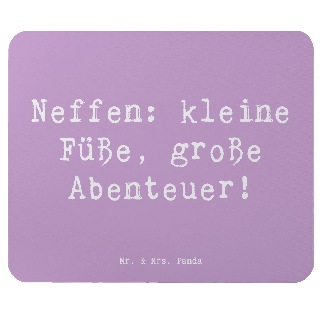 Mouse mat Saying Neffen: kleine Füße, große Abenteuer! Mousepad, Computer zubehör, Büroausstattung, PC Zubehör, Arbeitszimmer, Mauspad, Einzigartiges Mauspad, Designer Mauspad, Mausunterlage, Mauspad Büro, Familie, Vatertag, Muttertag, Bruder, Schwester, Mama, Papa, Oma, Opa