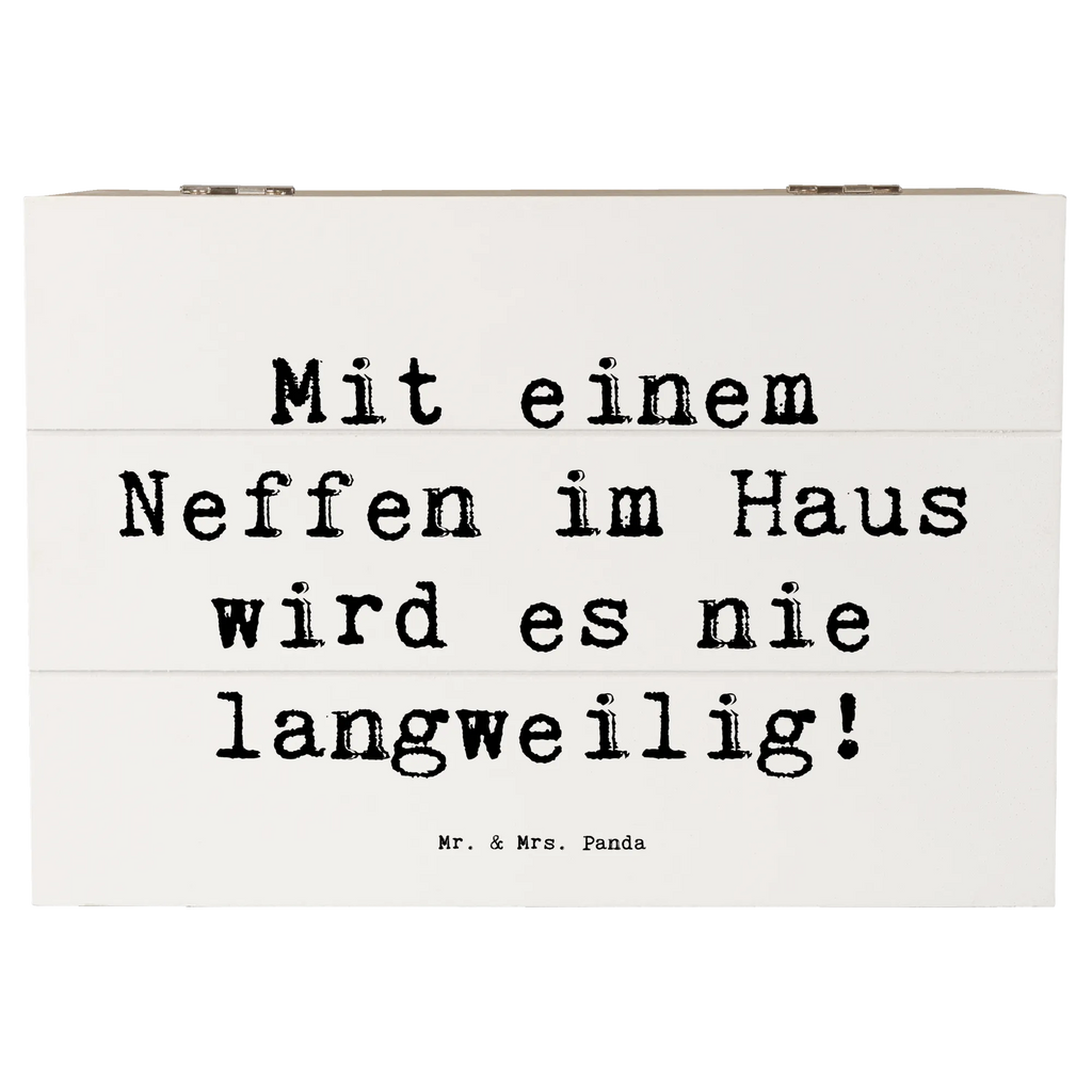 Holzkiste Spruch Neffe Spaß Schatzkiste, Kiste, Aufbewahrungsbox, XXL, Truhe, Geschenkbox, Erinnerungsbox, Schatulle, Geschenkdose, Erinnerungskiste, Dekokiste, Holzkiste, Familie, Vatertag, Muttertag, Bruder, Schwester, Mama, Papa, Oma, Opa