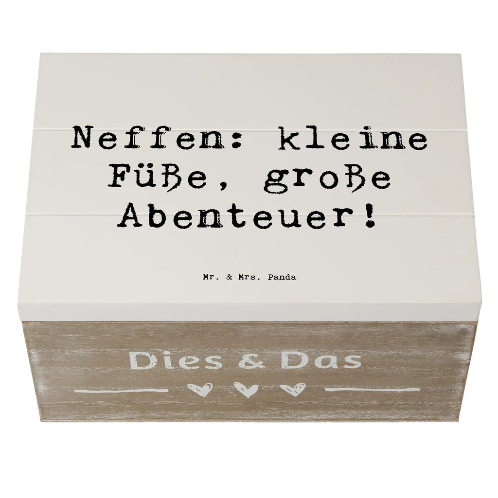 Holzkiste Spruch Neffe Abenteuer Aufbewahrungsbox, Dekokiste, Geschenkdose, Kiste, Geschenkbox, Truhe, XXL, Erinnerungskiste, Schatzkiste, Schatulle, Holzkiste, Erinnerungsbox, Familie, Vatertag, Muttertag, Bruder, Schwester, Mama, Papa, Oma, Opa