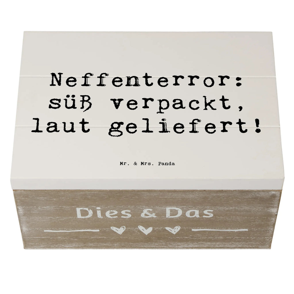 Holzkiste Spruch Neffe Chaos Erinnerungsbox, Schatzkiste, XXL, Aufbewahrungsbox, Erinnerungskiste, Geschenkdose, Dekokiste, Geschenkbox, Schatulle, Kiste, Truhe, Holzkiste, Familie, Vatertag, Muttertag, Bruder, Schwester, Mama, Papa, Oma, Opa