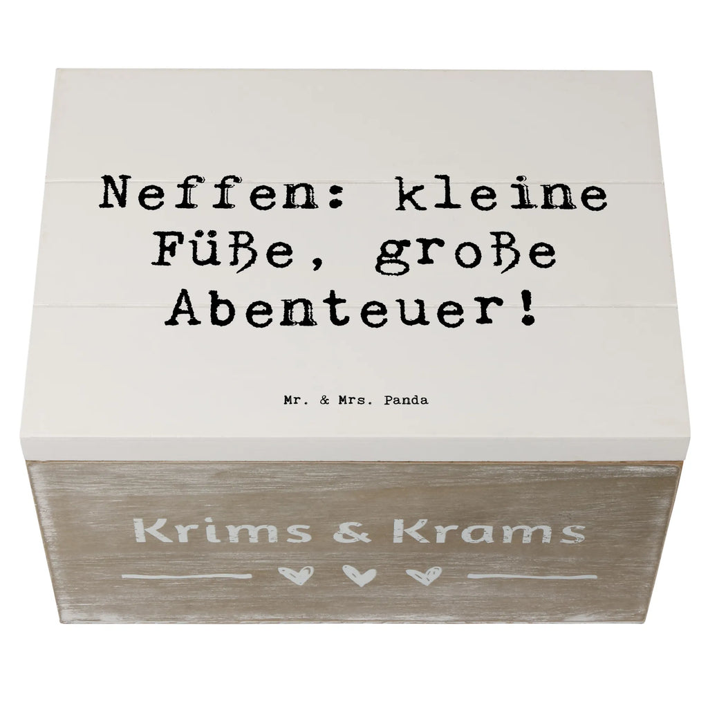 Holzkiste Spruch Neffe Abenteuer Aufbewahrungsbox, Dekokiste, Geschenkdose, Kiste, Geschenkbox, Truhe, XXL, Erinnerungskiste, Schatzkiste, Schatulle, Holzkiste, Erinnerungsbox, Familie, Vatertag, Muttertag, Bruder, Schwester, Mama, Papa, Oma, Opa