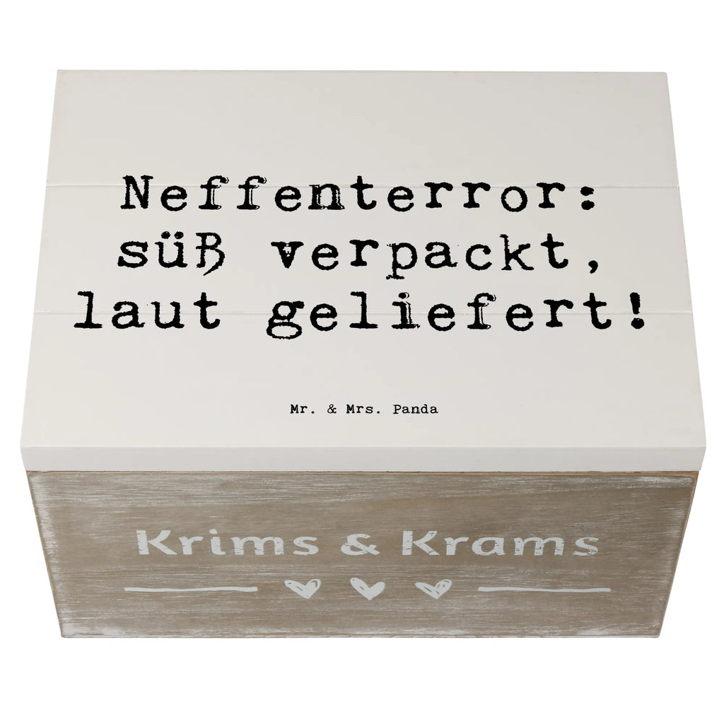 Holzkiste Spruch Neffe Chaos Erinnerungsbox, Schatzkiste, XXL, Aufbewahrungsbox, Erinnerungskiste, Geschenkdose, Dekokiste, Geschenkbox, Schatulle, Kiste, Truhe, Holzkiste, Familie, Vatertag, Muttertag, Bruder, Schwester, Mama, Papa, Oma, Opa
