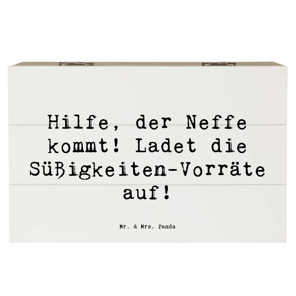 Holzkiste Spruch Neffe Besuch Kiste, Truhe, Schatzkiste, Geschenkbox, Erinnerungsbox, Schatulle, Dekokiste, Aufbewahrungsbox, Erinnerungskiste, Holzkiste, Geschenkdose, XXL, Familie, Vatertag, Muttertag, Bruder, Schwester, Mama, Papa, Oma, Opa