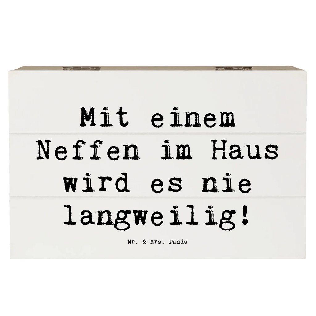 Holzkiste Spruch Neffe Spaß Schatzkiste, Kiste, Aufbewahrungsbox, XXL, Truhe, Geschenkbox, Erinnerungsbox, Schatulle, Geschenkdose, Erinnerungskiste, Dekokiste, Holzkiste, Familie, Vatertag, Muttertag, Bruder, Schwester, Mama, Papa, Oma, Opa