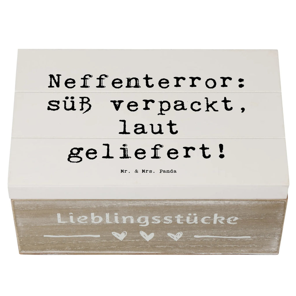 Holzkiste Spruch Neffe Chaos Erinnerungsbox, Schatzkiste, XXL, Aufbewahrungsbox, Erinnerungskiste, Geschenkdose, Dekokiste, Geschenkbox, Schatulle, Kiste, Truhe, Holzkiste, Familie, Vatertag, Muttertag, Bruder, Schwester, Mama, Papa, Oma, Opa