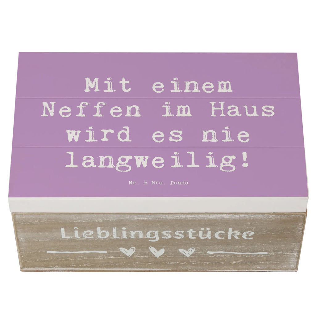 Holzkiste Spruch Neffe Spaß Schatzkiste, Kiste, Aufbewahrungsbox, XXL, Truhe, Geschenkbox, Erinnerungsbox, Schatulle, Geschenkdose, Erinnerungskiste, Dekokiste, Holzkiste, Familie, Vatertag, Muttertag, Bruder, Schwester, Mama, Papa, Oma, Opa