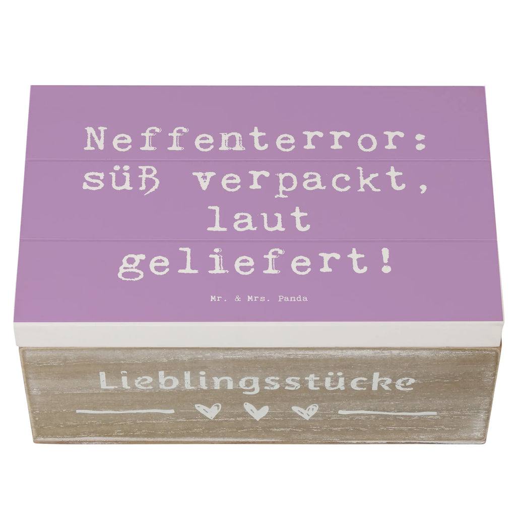 Holzkiste Spruch Neffe Chaos Erinnerungsbox, Schatzkiste, XXL, Aufbewahrungsbox, Erinnerungskiste, Geschenkdose, Dekokiste, Geschenkbox, Schatulle, Kiste, Truhe, Holzkiste, Familie, Vatertag, Muttertag, Bruder, Schwester, Mama, Papa, Oma, Opa