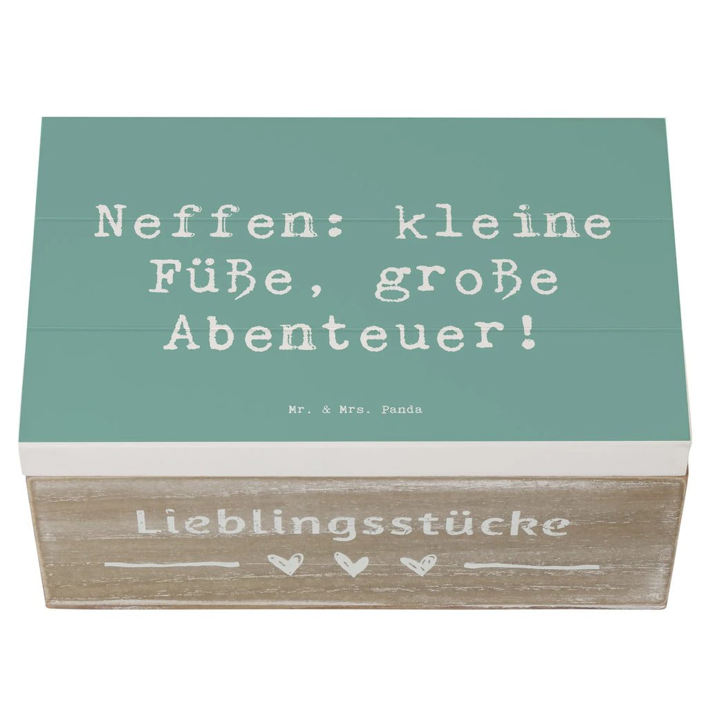 Holzkiste Spruch Neffe Abenteuer Aufbewahrungsbox, Dekokiste, Geschenkdose, Kiste, Geschenkbox, Truhe, XXL, Erinnerungskiste, Schatzkiste, Schatulle, Holzkiste, Erinnerungsbox, Familie, Vatertag, Muttertag, Bruder, Schwester, Mama, Papa, Oma, Opa