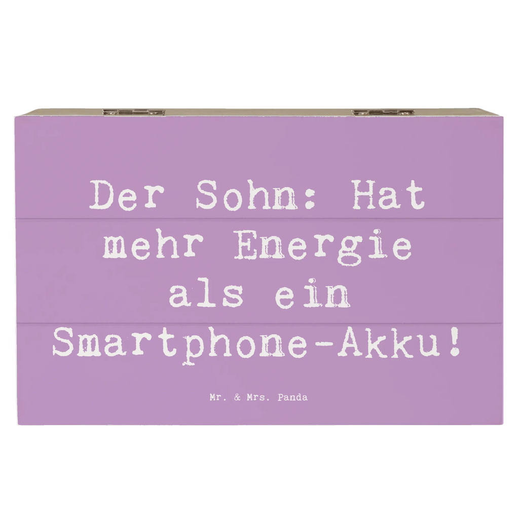Holzkiste Spruch Energie Sohn Schatzkiste, Schatulle, Geschenkdose, Truhe, XXL, Kiste, Erinnerungsbox, Dekokiste, Holzkiste, Erinnerungskiste, Geschenkbox, Aufbewahrungsbox, Familie, Vatertag, Muttertag, Bruder, Schwester, Mama, Papa, Oma, Opa