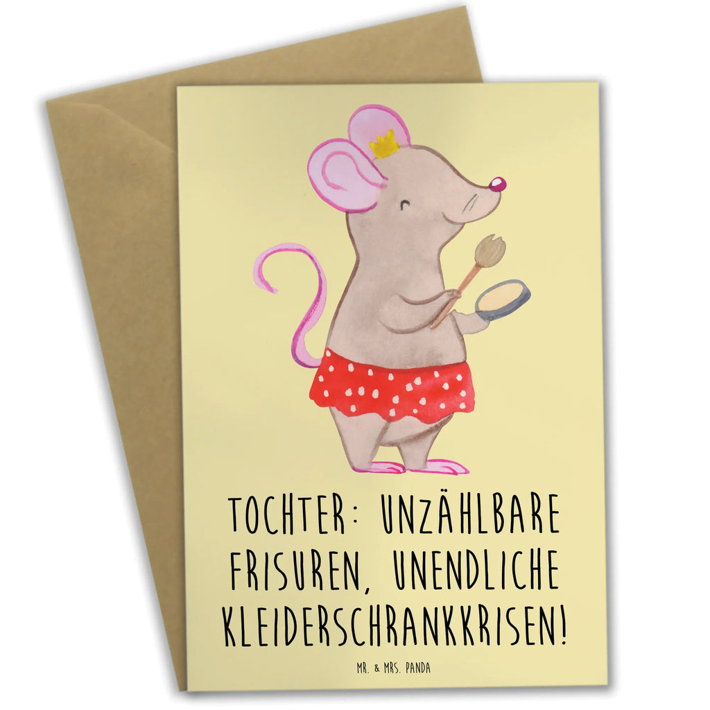 Grußkarte Tochter Mode Karte, Klappkarte, Einladungskarte, Grußkarte, Geburtstagskarte, Hochzeitskarte, Ansichtskarten, Glückwunschkarte, Familie, Vatertag, Muttertag, Bruder, Schwester, Mama, Papa, Oma, Opa