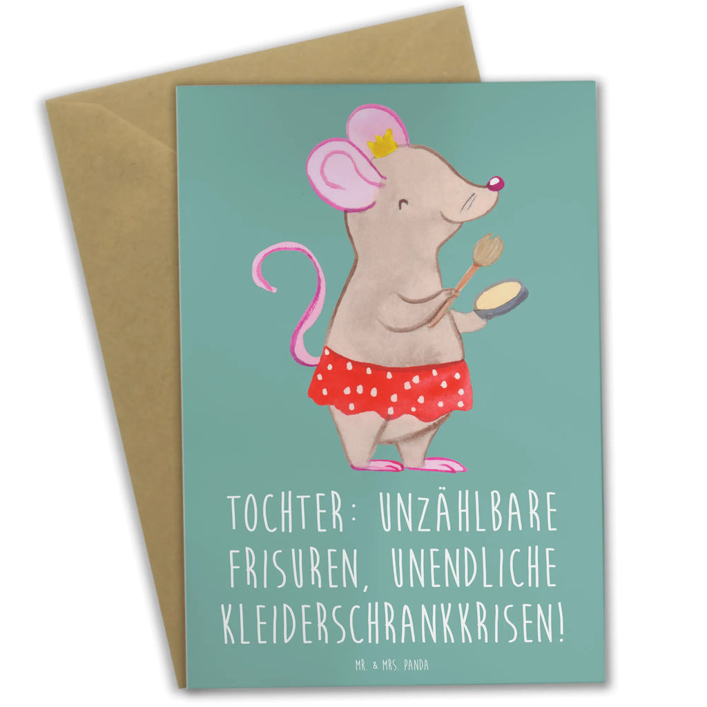Grußkarte Tochter Mode Karte, Klappkarte, Einladungskarte, Grußkarte, Geburtstagskarte, Hochzeitskarte, Ansichtskarten, Glückwunschkarte, Familie, Vatertag, Muttertag, Bruder, Schwester, Mama, Papa, Oma, Opa