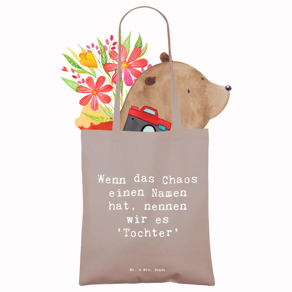 Tote bag Saying Wenn das Chaos einen Namen hat, nennen wir es 'Tochter' Beuteltasche, Beutel, Einkaufstasche, Jutebeutel, Stoffbeutel, Tasche, Shopper, Umhängetasche, Strandtasche, Schultertasche, Stofftasche, Tragetasche, Badetasche, Jutetasche, Einkaufstüte, Laptoptasche, Familie, Vatertag, Muttertag, Bruder, Schwester, Mama, Papa, Oma, Opa