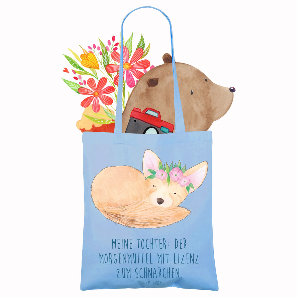 Tragetasche Tochter Morgenmuffel Beutel, Strandtasche, Einkaufstasche, Beuteltasche, Einkaufstüte, Jutetasche, Laptoptasche, Tasche, Jutebeutel, Umhängetasche, Stoffbeutel, Shopper, Schultertasche, Stofftasche, Tragetasche, Badetasche, Familie, Vatertag, Muttertag, Bruder, Schwester, Mama, Papa, Oma, Opa