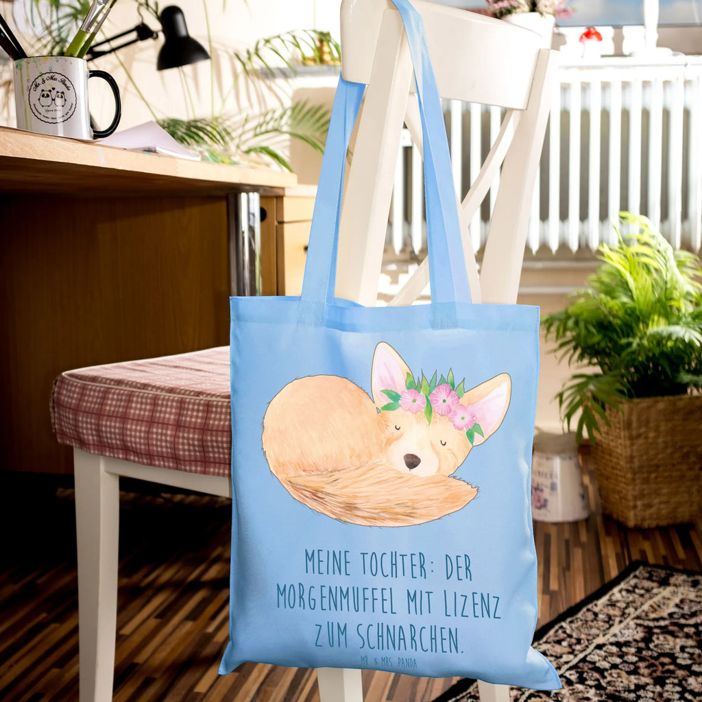 Tragetasche Tochter Morgenmuffel Beutel, Strandtasche, Einkaufstasche, Beuteltasche, Einkaufstüte, Jutetasche, Laptoptasche, Tasche, Jutebeutel, Umhängetasche, Stoffbeutel, Shopper, Schultertasche, Stofftasche, Tragetasche, Badetasche, Familie, Vatertag, Muttertag, Bruder, Schwester, Mama, Papa, Oma, Opa