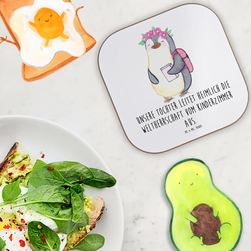 Square coaster Unsere Tochter leitet heimlich die Weltherrschaft vom Kinderzimmer aus. Untersetzer Holz, Untersetzer, Holzuntersetzer, Untersetzer Design, Bierdeckel, Glasuntersetzer, Korkuntersetzer, Untersetzer aus Holz, Untersetzer für Gläser, Untersetzer Gläser, Tassen Untersetzer, Getränkeuntersetzer, Familie, Vatertag, Muttertag, Bruder, Schwester, Mama, Papa, Oma, Opa