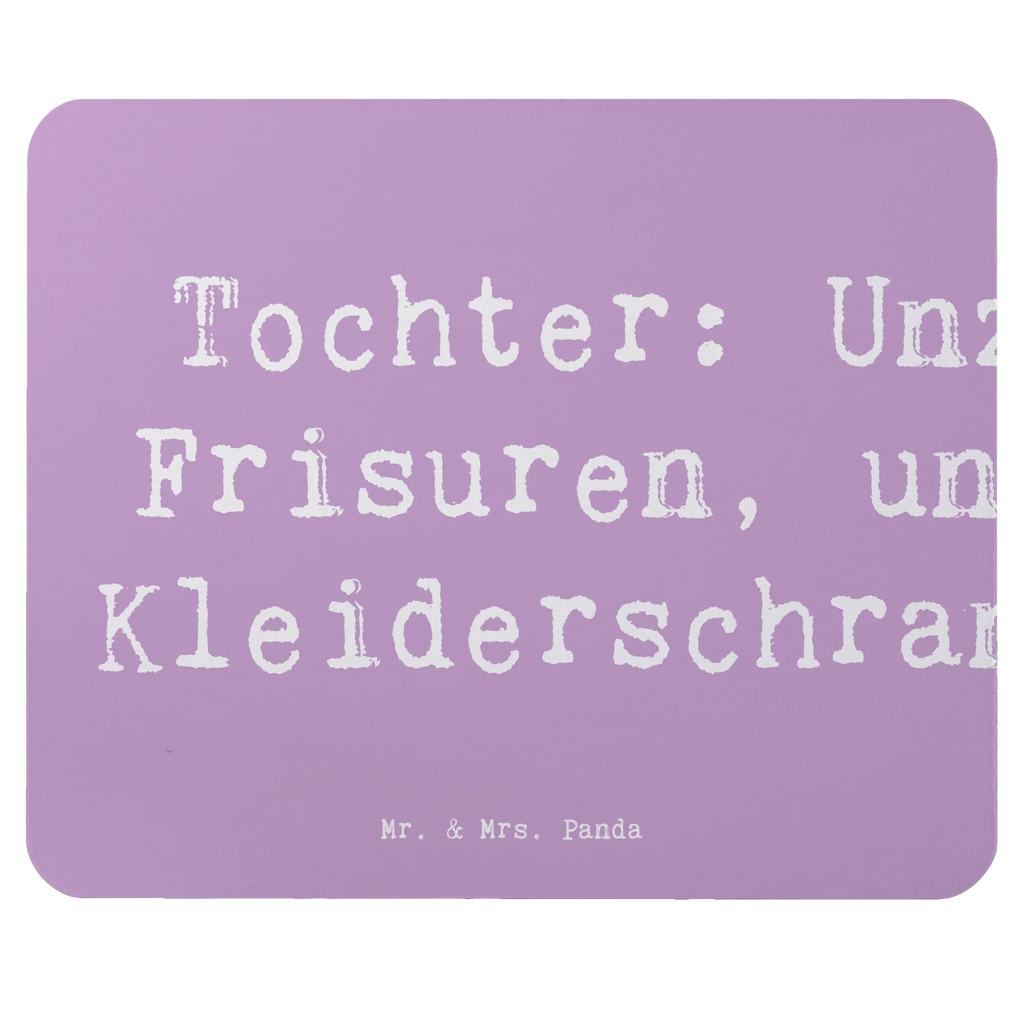 Mouse mat Saying Tochter: Unzählbare Frisuren, unendliche Kleiderschrankkrisen! Mousepad, Computer zubehör, Büroausstattung, PC Zubehör, Arbeitszimmer, Mauspad, Einzigartiges Mauspad, Designer Mauspad, Mausunterlage, Mauspad Büro, Familie, Vatertag, Muttertag, Bruder, Schwester, Mama, Papa, Oma, Opa