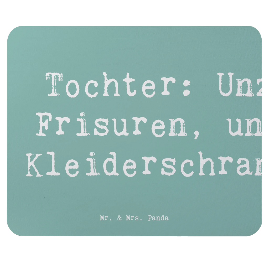 Mouse mat Saying Tochter: Unzählbare Frisuren, unendliche Kleiderschrankkrisen! Mousepad, Computer zubehör, Büroausstattung, PC Zubehör, Arbeitszimmer, Mauspad, Einzigartiges Mauspad, Designer Mauspad, Mausunterlage, Mauspad Büro, Familie, Vatertag, Muttertag, Bruder, Schwester, Mama, Papa, Oma, Opa
