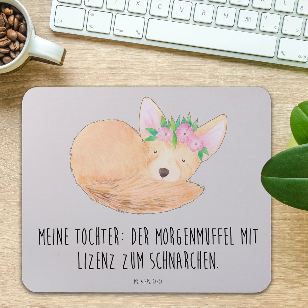 Mouse mat Meine Tochter: Der Morgenmuffel mit Lizenz zum Schnarchen. Mousepad, PC Zubehör, Mauspad, Arbeitszimmer, Designer Mauspad, Büroausstattung, Mausunterlage, Einzigartiges Mauspad, Computer zubehör, Mauspad Büro, Familie, Vatertag, Muttertag, Bruder, Schwester, Mama, Papa, Oma, Opa