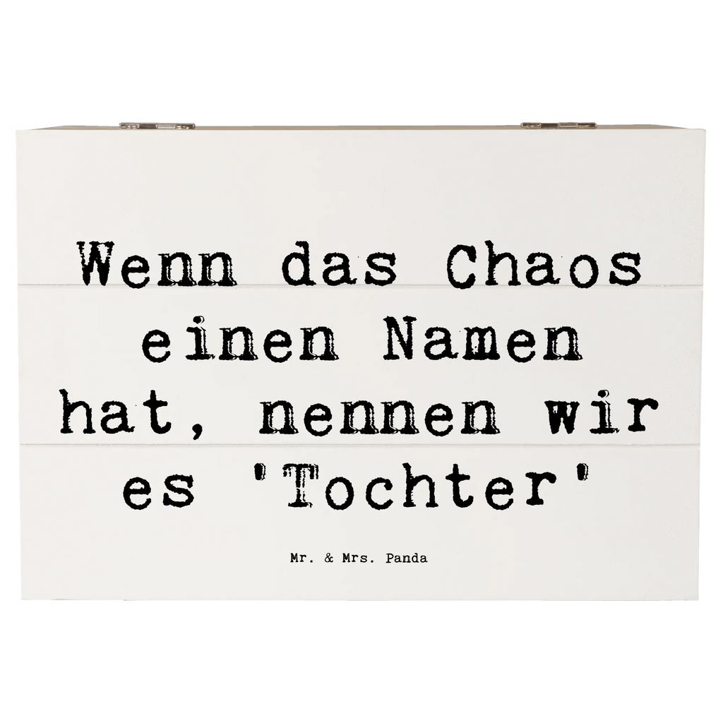 Holzkiste Spruch Chaos Tochter Dekokiste, Schatulle, Aufbewahrungsbox, Erinnerungskiste, Holzkiste, Erinnerungsbox, Kiste, Geschenkbox, Truhe, Geschenkdose, Schatzkiste, XXL, Familie, Vatertag, Muttertag, Bruder, Schwester, Mama, Papa, Oma, Opa
