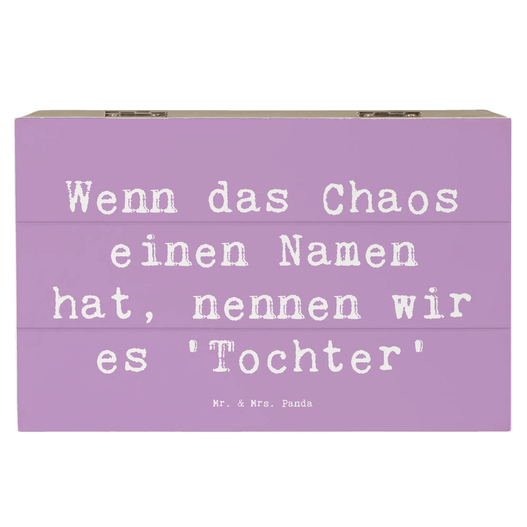 Holzkiste Spruch Chaos Tochter Dekokiste, Schatulle, Aufbewahrungsbox, Erinnerungskiste, Holzkiste, Erinnerungsbox, Kiste, Geschenkbox, Truhe, Geschenkdose, Schatzkiste, XXL, Familie, Vatertag, Muttertag, Bruder, Schwester, Mama, Papa, Oma, Opa