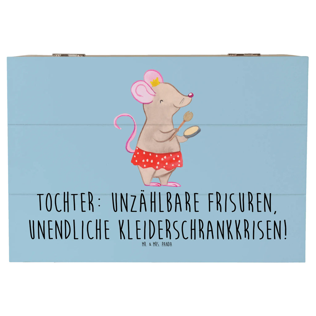 Holzkiste Tochter Mode Schatulle, Erinnerungsbox, Holzkiste, Aufbewahrungsbox, Schatzkiste, Kiste, Geschenkdose, Truhe, XXL, Geschenkbox, Dekokiste, Erinnerungskiste, Familie, Vatertag, Muttertag, Bruder, Schwester, Mama, Papa, Oma, Opa