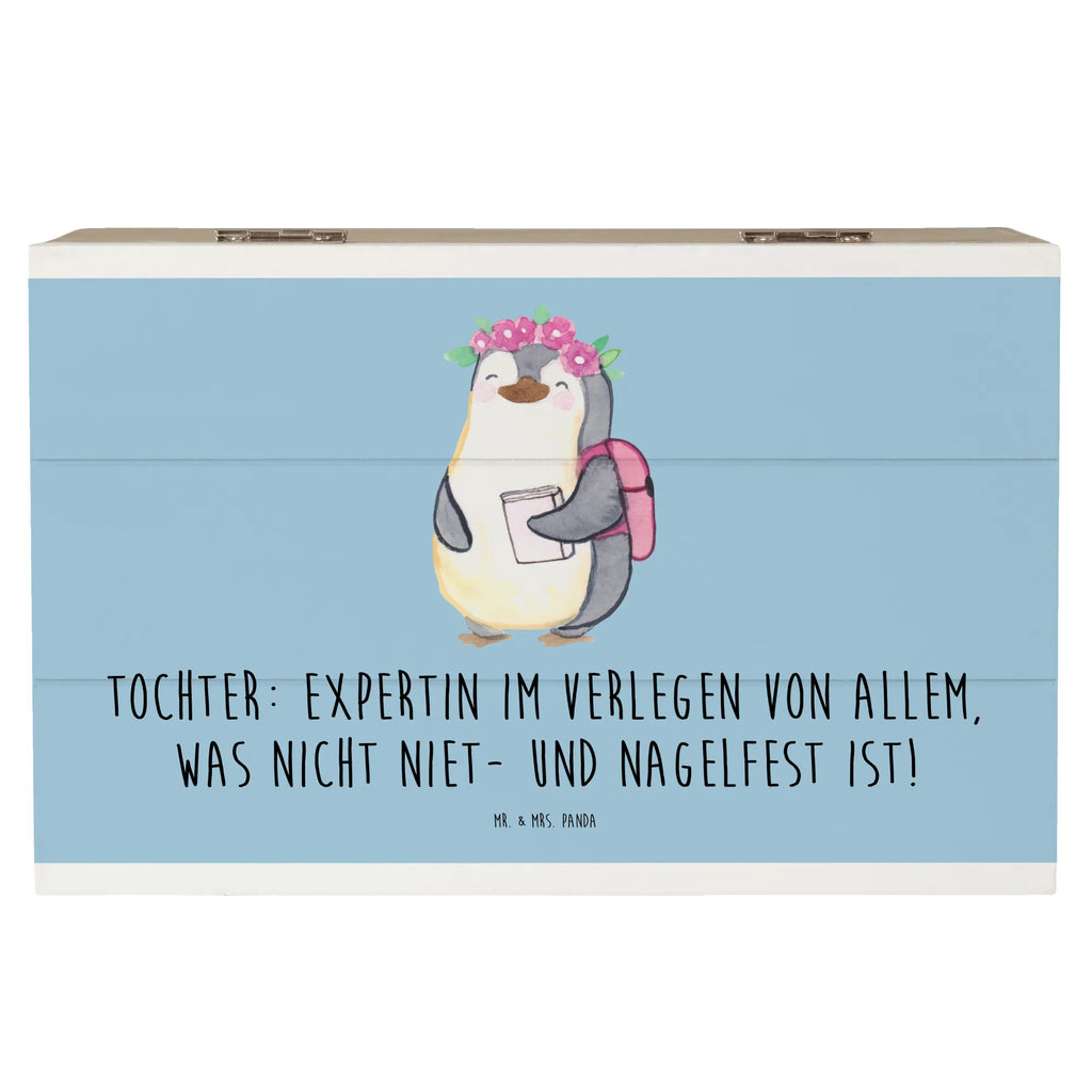 Holzkiste Tochter Expertin Geschenkbox, Kiste, XXL, Schatulle, Erinnerungsbox, Geschenkdose, Erinnerungskiste, Aufbewahrungsbox, Holzkiste, Schatzkiste, Truhe, Dekokiste, Familie, Vatertag, Muttertag, Bruder, Schwester, Mama, Papa, Oma, Opa