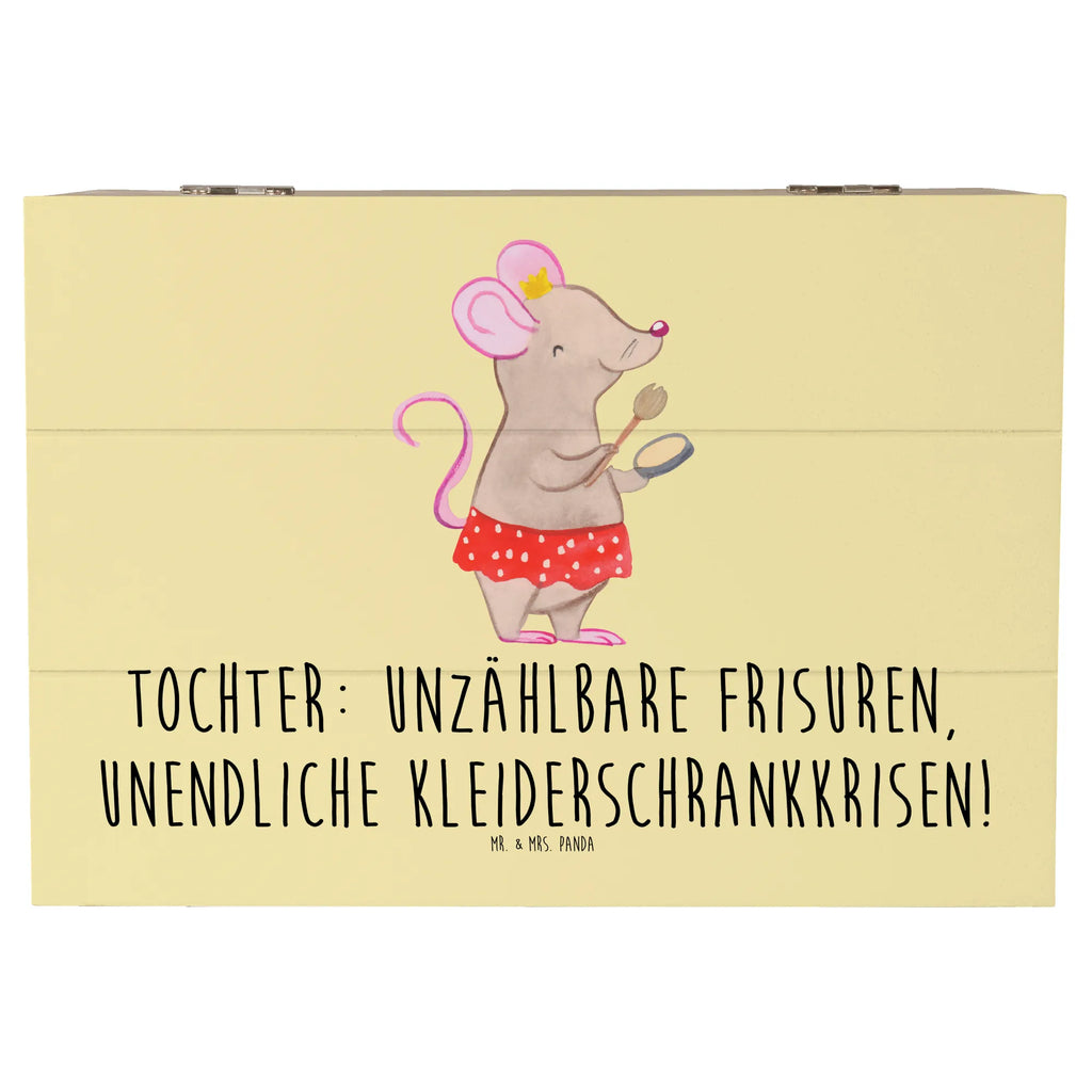 Holzkiste Tochter Mode Schatulle, Erinnerungsbox, Holzkiste, Aufbewahrungsbox, Schatzkiste, Kiste, Geschenkdose, Truhe, XXL, Geschenkbox, Dekokiste, Erinnerungskiste, Familie, Vatertag, Muttertag, Bruder, Schwester, Mama, Papa, Oma, Opa