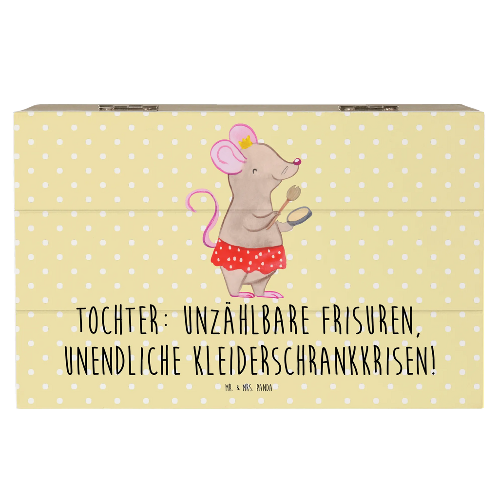 Holzkiste Tochter Mode Schatulle, Erinnerungsbox, Holzkiste, Aufbewahrungsbox, Schatzkiste, Kiste, Geschenkdose, Truhe, XXL, Geschenkbox, Dekokiste, Erinnerungskiste, Familie, Vatertag, Muttertag, Bruder, Schwester, Mama, Papa, Oma, Opa