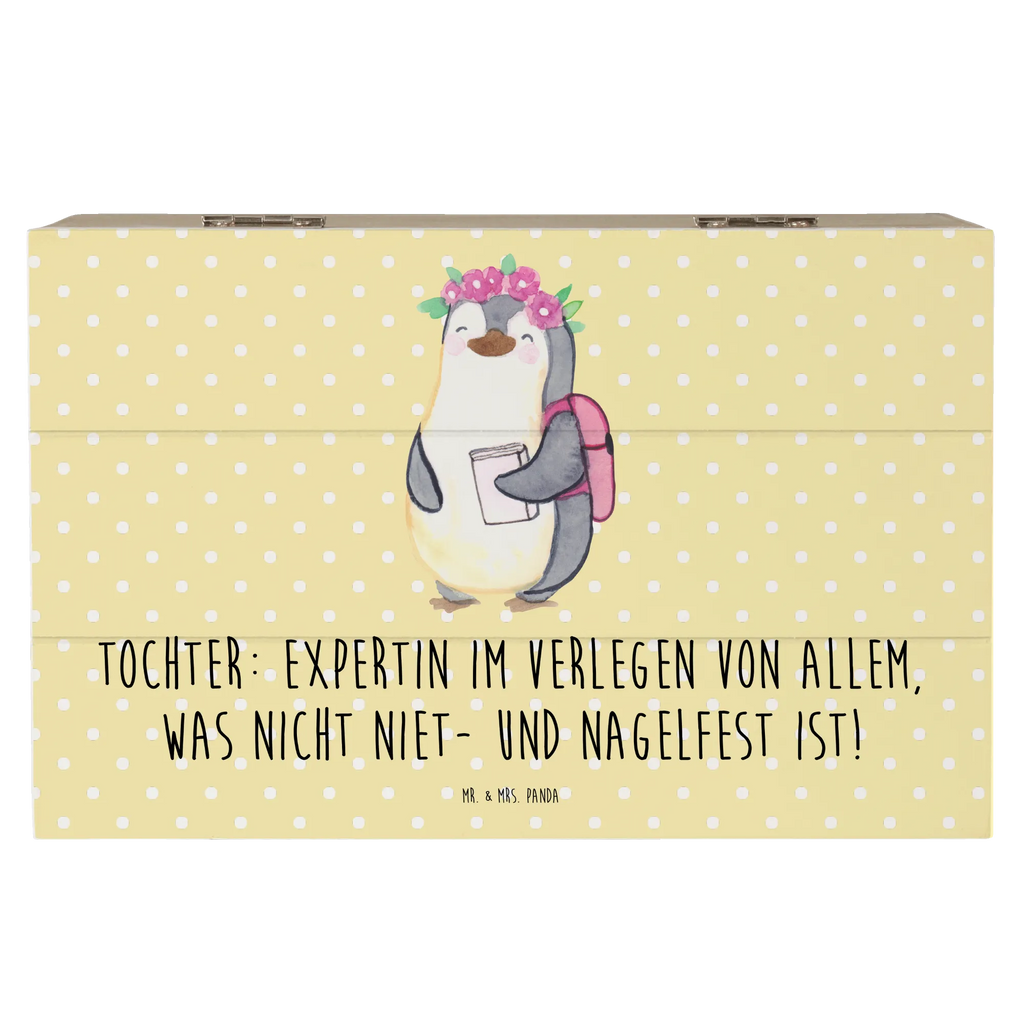 Holzkiste Tochter Expertin Geschenkbox, Kiste, XXL, Schatulle, Erinnerungsbox, Geschenkdose, Erinnerungskiste, Aufbewahrungsbox, Holzkiste, Schatzkiste, Truhe, Dekokiste, Familie, Vatertag, Muttertag, Bruder, Schwester, Mama, Papa, Oma, Opa