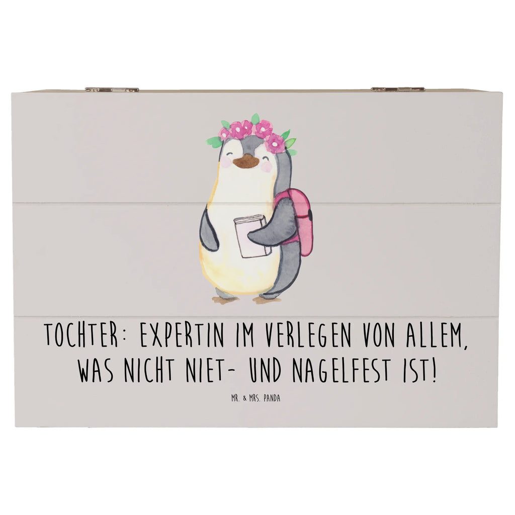 Holzkiste Tochter Expertin Geschenkbox, Kiste, XXL, Schatulle, Erinnerungsbox, Geschenkdose, Erinnerungskiste, Aufbewahrungsbox, Holzkiste, Schatzkiste, Truhe, Dekokiste, Familie, Vatertag, Muttertag, Bruder, Schwester, Mama, Papa, Oma, Opa