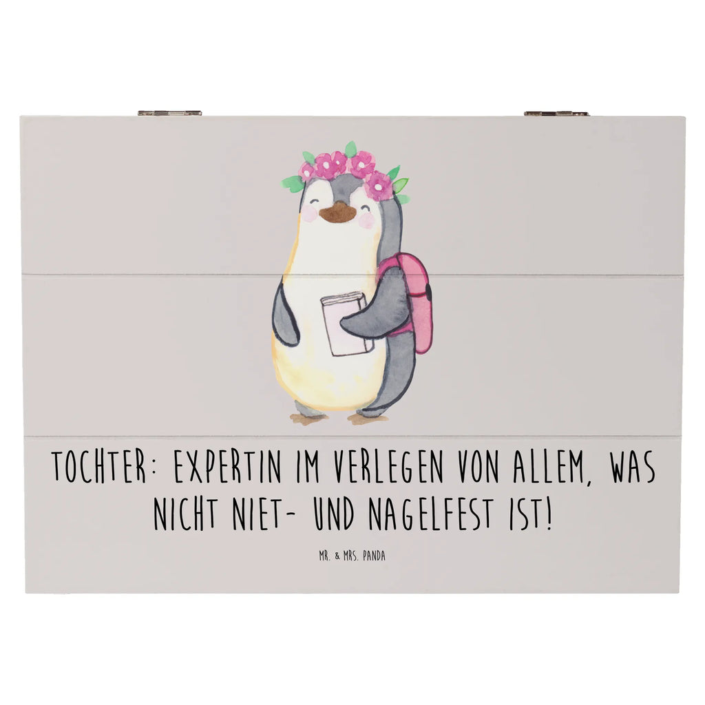 Holzkiste Tochter Expertin Geschenkbox, Kiste, XXL, Schatulle, Erinnerungsbox, Geschenkdose, Erinnerungskiste, Aufbewahrungsbox, Holzkiste, Schatzkiste, Truhe, Dekokiste, Familie, Vatertag, Muttertag, Bruder, Schwester, Mama, Papa, Oma, Opa