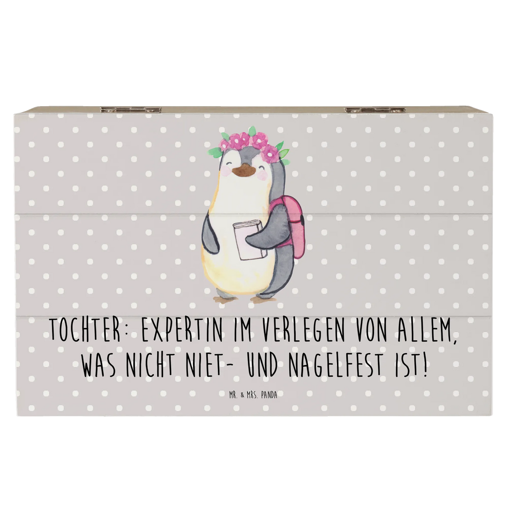 Holzkiste Tochter Expertin Geschenkbox, Kiste, XXL, Schatulle, Erinnerungsbox, Geschenkdose, Erinnerungskiste, Aufbewahrungsbox, Holzkiste, Schatzkiste, Truhe, Dekokiste, Familie, Vatertag, Muttertag, Bruder, Schwester, Mama, Papa, Oma, Opa