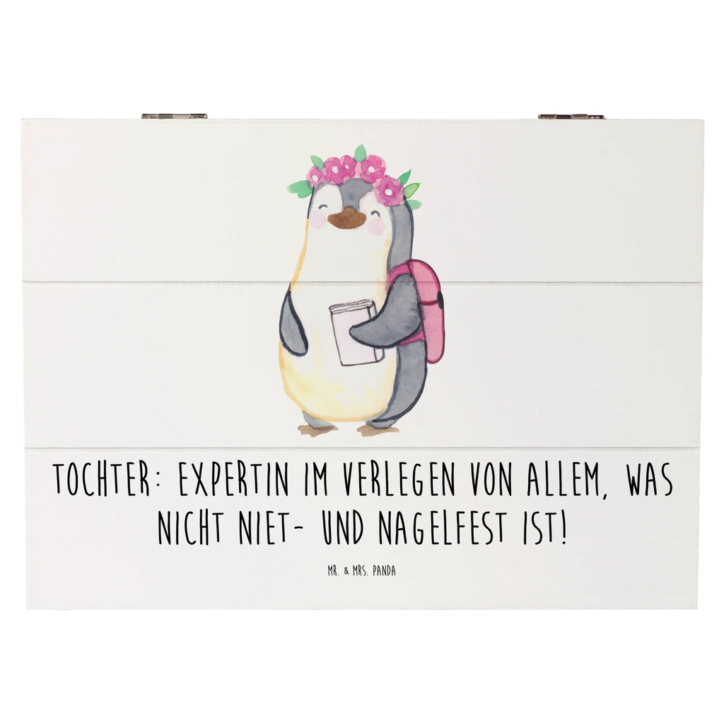 Holzkiste Tochter Expertin Geschenkbox, Kiste, XXL, Schatulle, Erinnerungsbox, Geschenkdose, Erinnerungskiste, Aufbewahrungsbox, Holzkiste, Schatzkiste, Truhe, Dekokiste, Familie, Vatertag, Muttertag, Bruder, Schwester, Mama, Papa, Oma, Opa