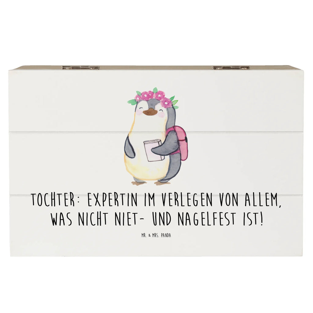 Holzkiste Tochter Expertin Geschenkbox, Kiste, XXL, Schatulle, Erinnerungsbox, Geschenkdose, Erinnerungskiste, Aufbewahrungsbox, Holzkiste, Schatzkiste, Truhe, Dekokiste, Familie, Vatertag, Muttertag, Bruder, Schwester, Mama, Papa, Oma, Opa