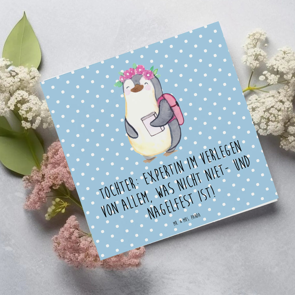 Deluxe Karte Tochter Expertin Karte, Grußkarte, Klappkarte, Glückwunschkarte, Hochzeitskarte, Hochwertige Klappkarte, Geburtstagskarte, Einladungskarte, Hochwertige Grußkarte, Familie, Vatertag, Muttertag, Bruder, Schwester, Mama, Papa, Oma, Opa