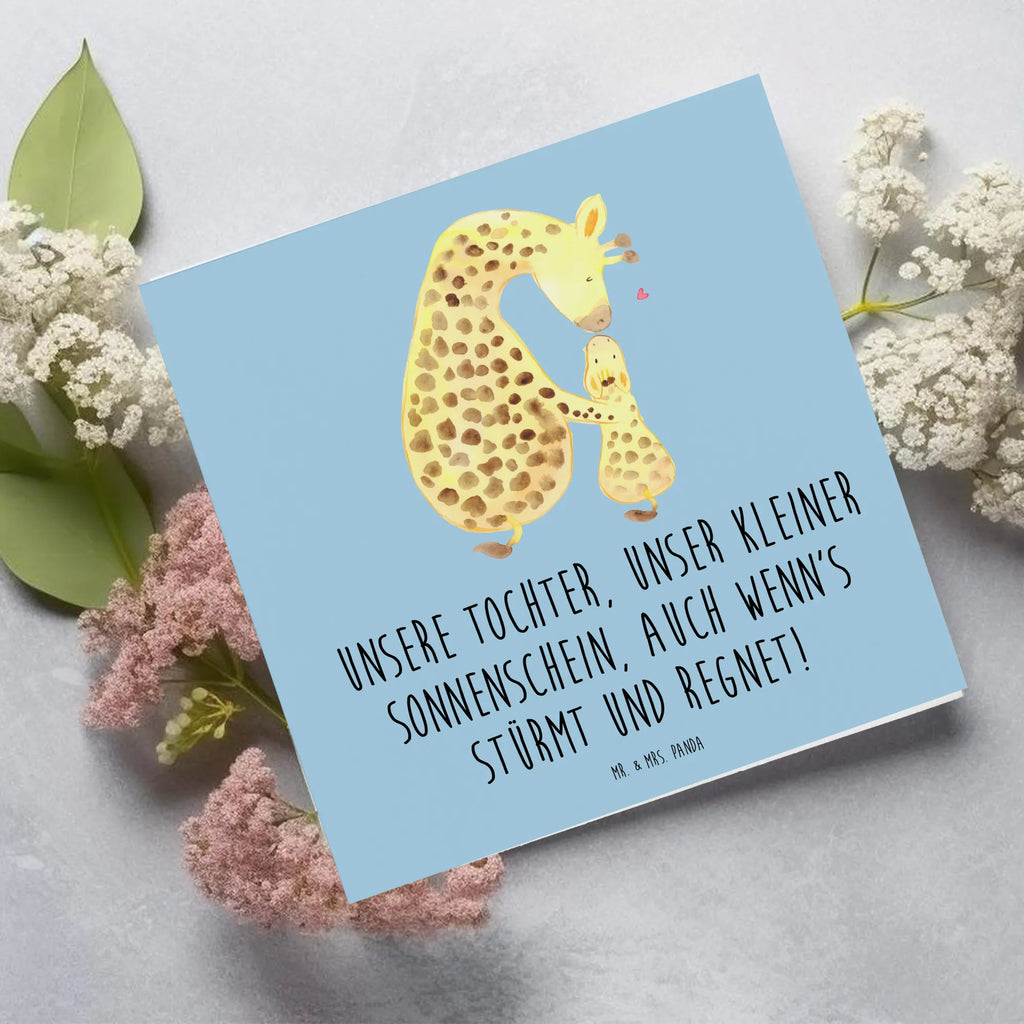 Deluxe Card Unsere Tochter, unser kleiner Sonnenschein, auch wenn's stürmt und regnet! Glückwunschkarte, Hochwertige Grußkarte, Geburtstagskarte, Karte, Hochzeitskarte, Hochwertige Klappkarte, Grußkarte, Klappkarte, Einladungskarte, Familie, Vatertag, Muttertag, Bruder, Schwester, Mama, Papa, Oma, Opa