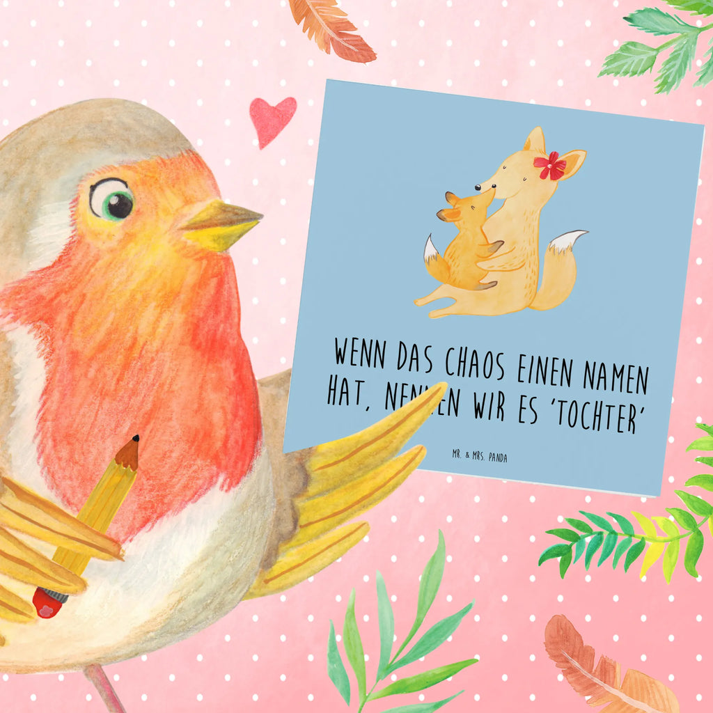 Deluxe Karte Chaos Tochter Geburtstagskarte, Glückwunschkarte, Einladungskarte, Klappkarte, Karte, Grußkarte, Hochwertige Grußkarte, Hochzeitskarte, Hochwertige Klappkarte, Familie, Vatertag, Muttertag, Bruder, Schwester, Mama, Papa, Oma, Opa