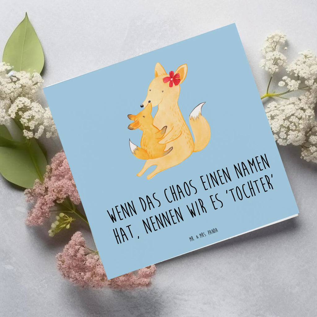 Deluxe Karte Chaos Tochter Geburtstagskarte, Glückwunschkarte, Einladungskarte, Klappkarte, Karte, Grußkarte, Hochwertige Grußkarte, Hochzeitskarte, Hochwertige Klappkarte, Familie, Vatertag, Muttertag, Bruder, Schwester, Mama, Papa, Oma, Opa