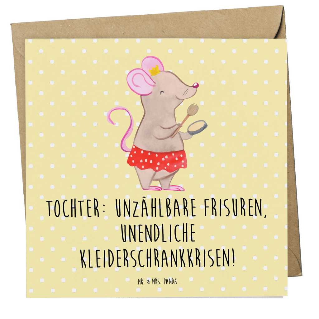 Deluxe Karte Tochter Mode Karte, Grußkarte, Klappkarte, Hochwertige Grußkarte, Glückwunschkarte, Geburtstagskarte, Einladungskarte, Hochzeitskarte, Hochwertige Klappkarte, Familie, Vatertag, Muttertag, Bruder, Schwester, Mama, Papa, Oma, Opa