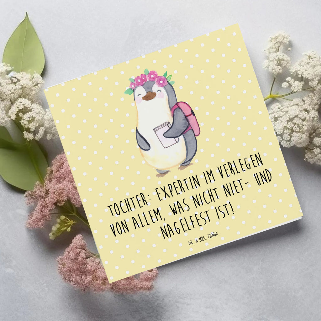 Deluxe Karte Tochter Expertin Karte, Grußkarte, Klappkarte, Glückwunschkarte, Hochzeitskarte, Hochwertige Klappkarte, Geburtstagskarte, Einladungskarte, Hochwertige Grußkarte, Familie, Vatertag, Muttertag, Bruder, Schwester, Mama, Papa, Oma, Opa